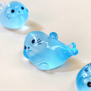 ชุดของเล่นสะสมโมเดลสัตว์เรซิ่นอีพ็อกซี่พลาสติกเรืองแสงในที่มืด Lanshuo Winter 2025 Mini  งานแฮนด์เมด DIY สำหรับทำเครื่องประดับ - Product Image 1
