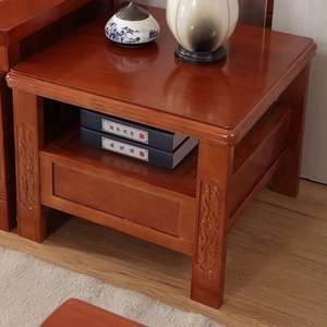 Tavolino da Caffè Lungo in <span class=keywords><strong>Legno</strong></span> Massello, Design Moderno e Semplice con Spazio di Archiviazione, <span class=keywords><strong>Tavolo</strong></span> da Tè Multifunzione, Arredamento per Soggiorno - Product Image 3