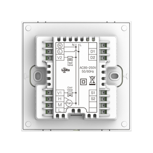 Termostato para FCU de 4 tubos con tecla táctil 220V CA, sensor externo de aire acondicionado BMS HL7031 HL7031FCV2-SDL-LoRa, botón táctil HL - Product Image 2
