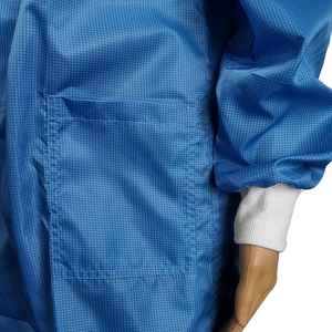 เสื้อคลุมป้องกันไฟฟ้าสถิตย์ ALLESD Dust Free 2.5 มม. ผ้ากรองฝุ่น 96% โพลีเอสเตอร์+4% คาร์บอนไฟเบอร์ สำหรับห้องคลีนรูม ป้องกันไฟฟ้าสถิตย์ - Product Image 3