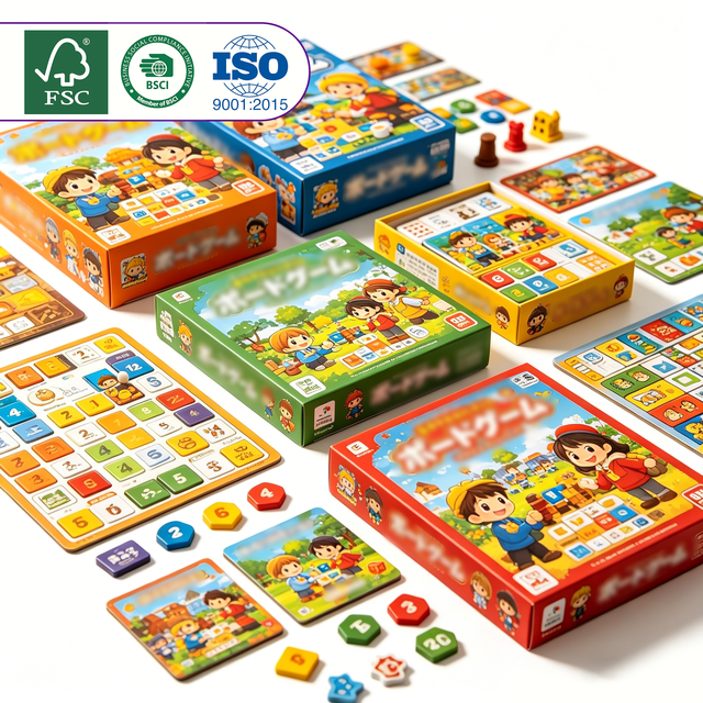 OEM/ODM Printed Children Puzzle Card Board Game Popular Kid Memory Digital Card Board Game with Packaging