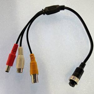 Prix usine M12 4Pin Aviation Tête Femelle à BNC/RCA/DC CCTV Caméra Moniteur De Voiture <span class=keywords><strong>AV</strong></span> Connecteur Câble Fil avec Ligne Audio Vidéo - Product Image 3