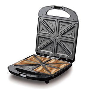Máquina para hacer sándwiches RAF de 8 rebanadas, máquina para hacer gofres eléctrica automática, Mini máquina para hacer gofres antiadherente con revestimiento de punto de onda - Product Image 1