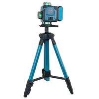 Kit de niveau laser professionnel 16 lignes à 4 points lumineux avec accessoires complets pour la construction et le bricolage domestique – Outil de haute précision