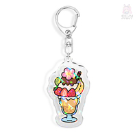 Porte-clés en acrylique sur mesure, sans quantité minimale de commande, breloques anime personnalisées, impression double face transparente, pour créations DIY et promotion des artistes