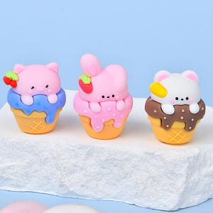 Sacapuntas de Animales Adorables para Estudiantes, Material Escolar, Diseño de Helado de Silicona, Sacapuntas de Fresa al por Mayor - Product Image 6