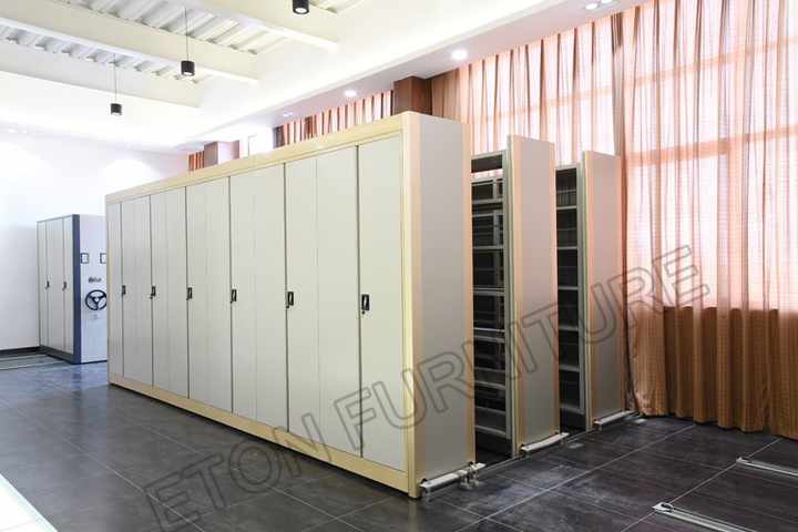 Archive Storage Solution Mobile File Cabinet Compact Shelving Metal ...