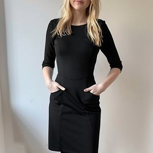 Vestidos de Trabajo de Manga Larga para Mujer al por Mayor, de Alta Calidad, para Otoño e Invierno, Vestidos de Oficina para Mujer, Uniformes - Product Image 1