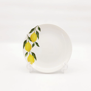 Lot <span class=keywords><strong>de</strong></span> 18 pièces <span class=keywords><strong>de</strong></span> vaisselle <span class=keywords><strong>en</strong></span> céramique motif citron frais pour <span class=keywords><strong>service</strong></span> <span class=keywords><strong>de</strong></span> <span class=keywords><strong>table</strong></span>, assiettes et bols pour 6 personnes, prix <span class=keywords><strong>de</strong></span> gros - Product Image 6