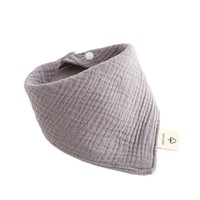 Bavoirs triangulaires en mousseline de coton DJK Premium pour bébé, foulard bandana quatre couches en coton doux, respirant, imperméable et résistant aux taches, couleur unie