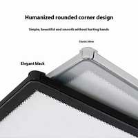 Boîte lumineuse LED ultra-mince étanche avec cadre métallique pour affichage publicitaire en snack-bar, ascenseur, utilisation intérieure, transfrontalier