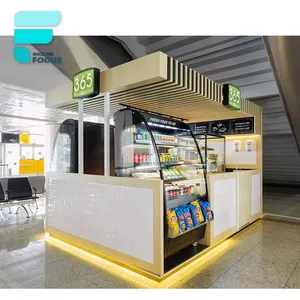 Popular Design Mall Ice Cream Crepe Exterior Shop Design Milk Tea Kiosk Design