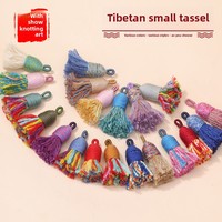 Mignon Petit Gland Bracelet Chaîne Collier Accessoire Court Gros Coton Fil Cap Sangle Anneau Pendentif Coloré Nylon Corde Pendentif