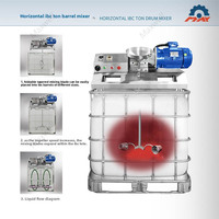 Agitateur électrique à moteur AC en acier inoxydable 1000L pour le mélange en vrac de produits chimiques/alimentaires/cosmétiques/plastiques, haute efficacité, mobile