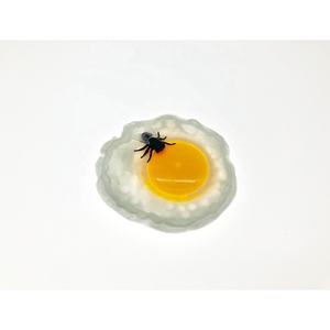 Oeuf Frit Personnalisable en Plastique avec Mouche – Cadeau Farfelu et Amusant Certifié EN71, Écologique, Motif Cube, pour Enfants de 8 à 13 Ans - Product Image 2