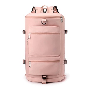 Pink Oxford <b>Travel</b> <b>Backpack</b> 36-55L Water Resistant Zipper Closure Unisex Minimalist Design - Product Image 6