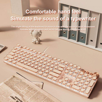 Teclado Mecánico con Cable EWEADN V20 de Tamaño Completo con Retroiluminación LED USB-C, Plug and Play para Computadora/Laptop, Juegos y Oficina