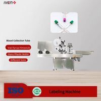 Machine d'étiquetage automatique biotechnologique pour flacons, ampoules et tubes à sang