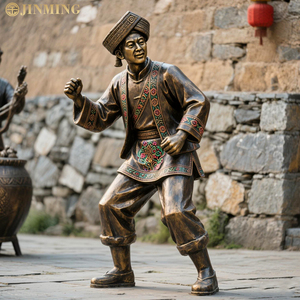 Tác phẩm điêu khắc văn hóa dân gian ngoài trời, Chủ đề thống nhất đúc tác phẩm điêu khắc bằng đồng, ca hát đường phố Thương mại và tác phẩm điêu khắc nhảy múa - Product Image 1