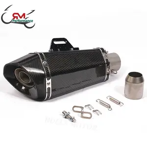 Đầy Đủ Carbon Fiber Exhaust Xe Máy Muffler Cho MT-09 MT-07 CBR 650R Z900 Racing Ống Xả