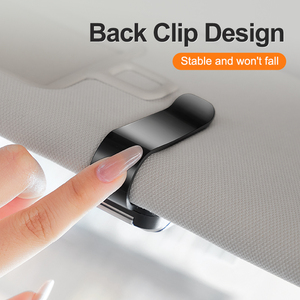 Clip de fixation universel pour lunettes de <span class=keywords><strong>voiture</strong></span>, pare-soleil, installation facile, support universel pour lunettes, clip de suspension pour lunettes de soleil, vente en gros - Product Image 5