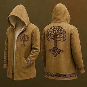 Giacca a Vento con Cappuccio Personalizzata con Stampa Digitale 3D di Lupo, Nuovo Stile Trendy per Halloween, Design Cool da Strada - Product Image 6