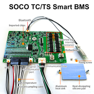 Système de gestion de batterie BMS au lithium Super <span class=keywords><strong>Soco</strong></span> TS <span class=keywords><strong>TC</strong></span> CU DU 60V 17S 50A Pic 100A, carte de balanceur d'origine LiFePO4 - Product Image 2