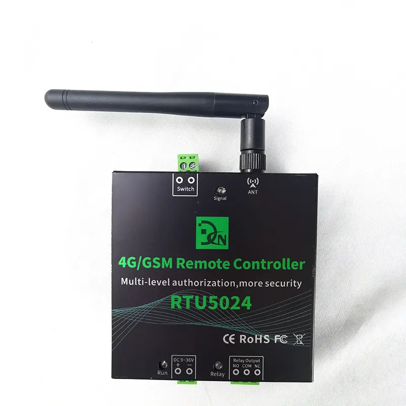 Réseau cellulaire noir Rtu5024 Gsm ouvre-porte relais télécommande porte 4G commutateur avec nouveau Design et application Callny