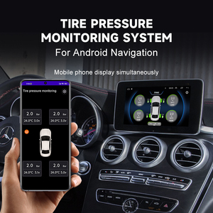 CAREUD <span class=keywords><strong>TPMS</strong></span> Android <span class=keywords><strong>Bluetooth</strong></span> tương thích Tire Pressure Monitor hệ thống với 4 cảm biến 6-năm Tuổi thọ pin cho xe ô tô & xe máy - Product Image 3