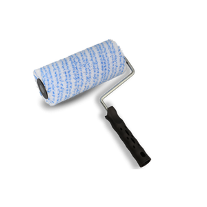 Rodia poliammide 30 spazzola a rulli industriali artigianali 6.6 manico fisso diametro 180 mm 47 mm larghezza bianco blu striscia-OEM personalizzabile - Product Image 1