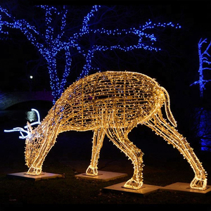 Center Commercial Nouveau Élégant À La Mode Décoration Animaux Cerf Renne 3d led de rue de noël en plein - Product Image 3