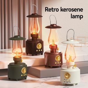 Altavoz Portátil Retro con Luz Suave, Radio Inalámbrica, Adorno para Exteriores, Iluminación Ambiental Musical Nocturna - Product Image 3