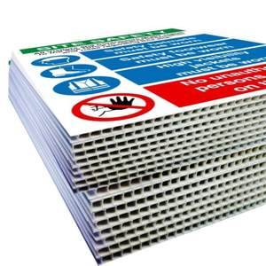 علامات مخصصة مطبوعة من البلاستيك المموج علامات الفناء الفارغة <span class=keywords><strong>Corex</strong></span> علامات الطباعة - Product Image 1