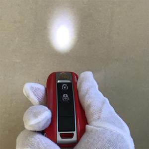 Brand Factory Wholesale Aluminum LED UV Tactical Keychain Flashlight Handheld Car Key Quick Flip-Top Unique Key Fob Design