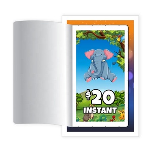 Carte Top Seller aperte 1 finestra carta patinata a colori stampa digitale biglietti con linguetta Pull personalizzati - Product Image 5