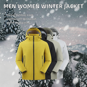 <b>Men</b> Women Winter Safari <b>Jacket</b> Windbreaker Coat Outdoor Breathable Eco-Friendly Zipper <b>Long</b> Solid Color Woven Fabric Lightweight - Product Image 2