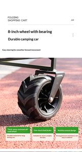 Chariot de camping tout-terrain pliable pour la randonnée, la pêche et les aventures en plein air - Product Image 5