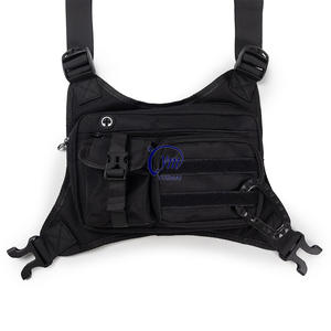 Borsa Tattica da Petto Nera per Uomo, Ideale per Corsa, Escursionismo e Sport all'Aperto, Sistema Molle EDC, Vendita Diretta dalla Fabbrica - Product Image 4