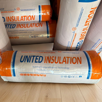 Manta de Lana de Vidrio R30 con Lámina de Aluminio para Aislamiento de Techos de Edificios Metálicos, Resistencia al Fuego Clase 1 según ASTM E84 de EE. UU., Bajo Contenido de COV
