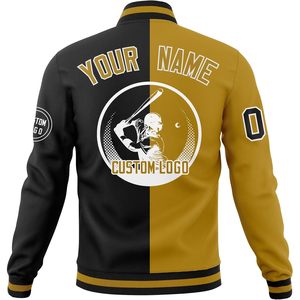 Chaqueta Universitaria Personalizada, Chaqueta Deportiva de Béisbol con Nombre y Número Bordados, Logotipo, Unisex, para Adultos, Todas las Temporadas, Tejido de Tela - Product Image 2