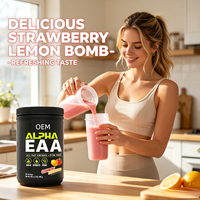Polvo de EAA Alfa Sin Cafeína que Apoya el Desarrollo Muscular, la Hidratación y la Concentración