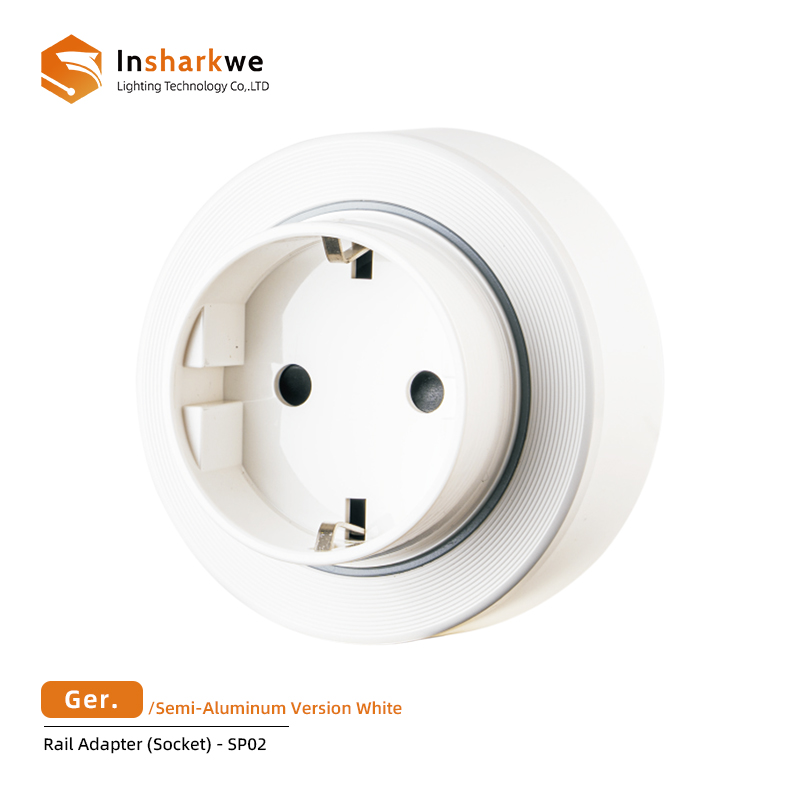 SP-02 DE Enchufe Blanco Aluminio *2