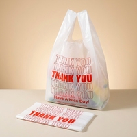 Sac en plastique à poignées type T-shirt pour courses et remerciements – Offre Spéciale
