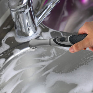 ABS+TPR Non-Slip Handle Battery <strong>Electric</strong> Powerful Scrubber <strong>Cleaning</strong> <strong>Brush</strong> With 4 in 1 Interchangeable <strong>Brush</strong> Heads Kit - Product Image 5