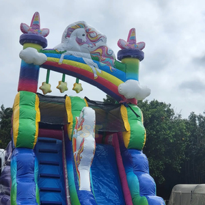Tobogán Inflable de Unicornio y Arcoíris para Niños Pequeños, Toboganes de Agua Inflables Grandes para Alquilar, Castillo Inflable <span class=keywords><strong>con</strong></span> Tobogán para Niños - Product Image 4