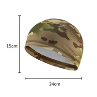 Forro de casco de seda helada de camuflaje para hombre, gorra de montar de verano con protector solar, transpirable, a prueba de viento, para montar en motocicleta al aire libre