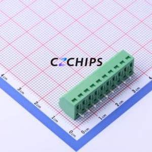 JL102-35010G01 Screw Terminal Block Through hole Component (THT),P=3.5mm Connector 1x10P 3.5mm Green Through Hole - Product Image 2