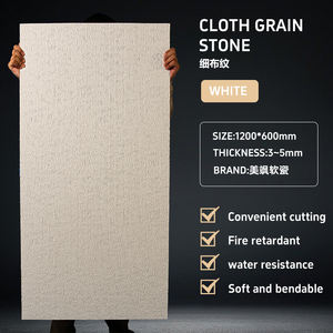 <span class=keywords><strong>Meisa</strong></span> Fábrica Personalizada Nueva Piedra Suave 3D Panel de Pared Línea de Piedra Flexible Uso Interior Residencial y Comercial - Product Image 3