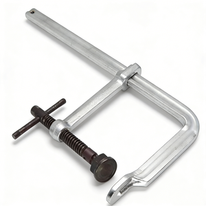 Abrazadera en F de Alta Resistencia con Almohadilla Giratoria Negra - Abrazadera de Barra de Liberación Rápida de 12 Pulgadas para Trabajos de Madera y Soldadura - Product Image 1