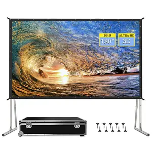 Màn Hình Máy Chiếu Màn Hình Chiếu Phản Chiếu Gấp Gọn Rạp Hát Tại Nhà Ngoài Trời 180 Inch Cho Máy Chiếu Xiaomi XGIMI